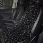 Husa Premium pentru scaun auto cu bile de masaj din lemn, dimensiune 122 x 42 cm, culoare Negru - imagine 4