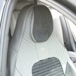 Set huse scaune auto Premium, model BLAZE Elite, design Sportiv, universale, ergonomice, Piele Ecologica cu insertii textile, culoare Gri/Crem - imagine 4