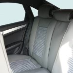 Set huse scaune auto Premium, model BLAZE Luxor, design Sportiv, universale, ergonomice, Piele Ecologica cu insertii textile, culoare Crem/Gri - imagine 7