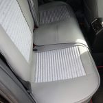 Set huse scaune auto Premium, model BLAZE Luxor, design Sportiv, universale, ergonomice, Piele Ecologica cu insertii textile, culoare Crem/Gri - imagine 8