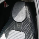 Set huse scaune auto Premium, model BLAZE Prime, design Sportiv, universale, ergonomice, Piele Ecologica cu insertii textile, culoare Negru/Gri - imagine 4