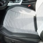 Set huse scaune auto Premium, model BLAZE Prime, design Sportiv, universale, ergonomice, Piele Ecologica cu insertii textile, culoare Negru/Gri - imagine 5