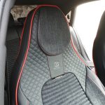 Set huse scaune auto Premium, model BLAZE Torque, design Sportiv, universale, ergonomice, Piele Ecologica cu insertii textile, culoare Negru/Rosu - imagine 4