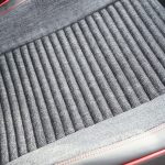 Set huse scaune auto Premium, model BLAZE Torque, design Sportiv, universale, ergonomice, Piele Ecologica cu insertii textile, culoare Negru/Rosu - imagine 8