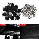 Set 12 clipsuri pentru reparatii tapiterie plafon auto, culoare Negru - imagine 3