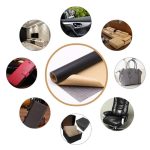 Piele Ecologica pentru reparatii, autoadeziva, dimensiune 50cm x 150 cm, culoare Bej, pentru canapele, genti, jachete, scaune auto, mobilier - imagine 3