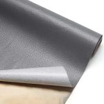 Piele Ecologica pentru reparatii, autoadeziva, dimensiune 50cm x 150 cm, culoare Gri, pentru canapele, genti, jachete, scaune auto, mobilier - imagine 2
