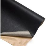 Piele Ecologica pentru reparatii, autoadeziva, dimensiune 50cm x 150 cm, culoare Neagra, pentru canapele, genti, jachete, scaune auto, mobilier - imagine 2
