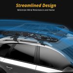 Portbagaj metalic pentru plafon de tip "ROOF RACK", dimensiune 127 x 100cm, culoare neagra, cu bare transversale incluse - imagine 3