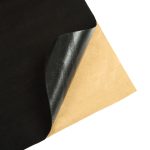 Rola material textil autoadeziv pentru reconditionari interioare auto sau incinte acustice, dimensiune 10m x 1m, culoare Neagra, grosime 2mm - imagine 2