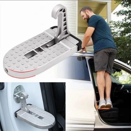 Treapta pliabila pentru inchizatoare usa autoturism cu ciocan pentru spart geamul