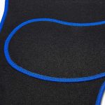 Set 4 Covorase auto din Mocheta, model Universal, culoare Negru cu margine Albastra, dimensiuni fata 64 x 44cm | spate 44 x 29cm - imagine 3