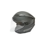 Casca moto tip jet neagra cu viziera transparenta si ochelari de soare, marimea L, model Urban - imagine 3