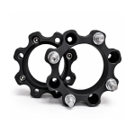 Set 2 buc. Distantiere Roti ATV din Aluminiu Forjat, grosime 50mm, distanta prezoane 4 x 136mm, gaura centrare 120mm, piulite M12 x 1,5 - imagine 2