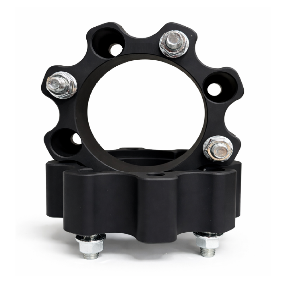 8011.2-1000x1000-8.png Set 2 buc. Distantiere Roti ATV din Aluminiu Forjat, grosime 50mm, distanta prezoane 4 x 136mm, gaura centrare 120mm, piulite M12 x 1,5 - imagine 1