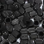 Set 100 buc. capace valva/ventil, material plastic, culoare Neagra, pentru Autoturisme, Camioane, Biciclete, Moto, ATV, Quad - imagine 4