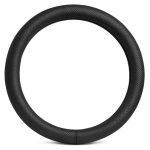 Set Auto Essential AVEX – 5 piese, Covorase Universale Mocheta + Husa Volan Piele Ecologica Perforata, Negru - imagine 3