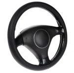 Set Auto Essential AVEX – 5 piese, Covorase Universale Mocheta + Husa Volan Piele Ecologica Perforata, Negru - imagine 6