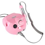 Masina electrica de slefuit unghiile, 65 W, pentru manichiura si pedichiura, cu 6 capete, culoare Roz - imagine 2