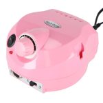 Masina electrica de slefuit unghiile, 65 W, pentru manichiura si pedichiura, cu 6 capete, culoare Roz - imagine 3